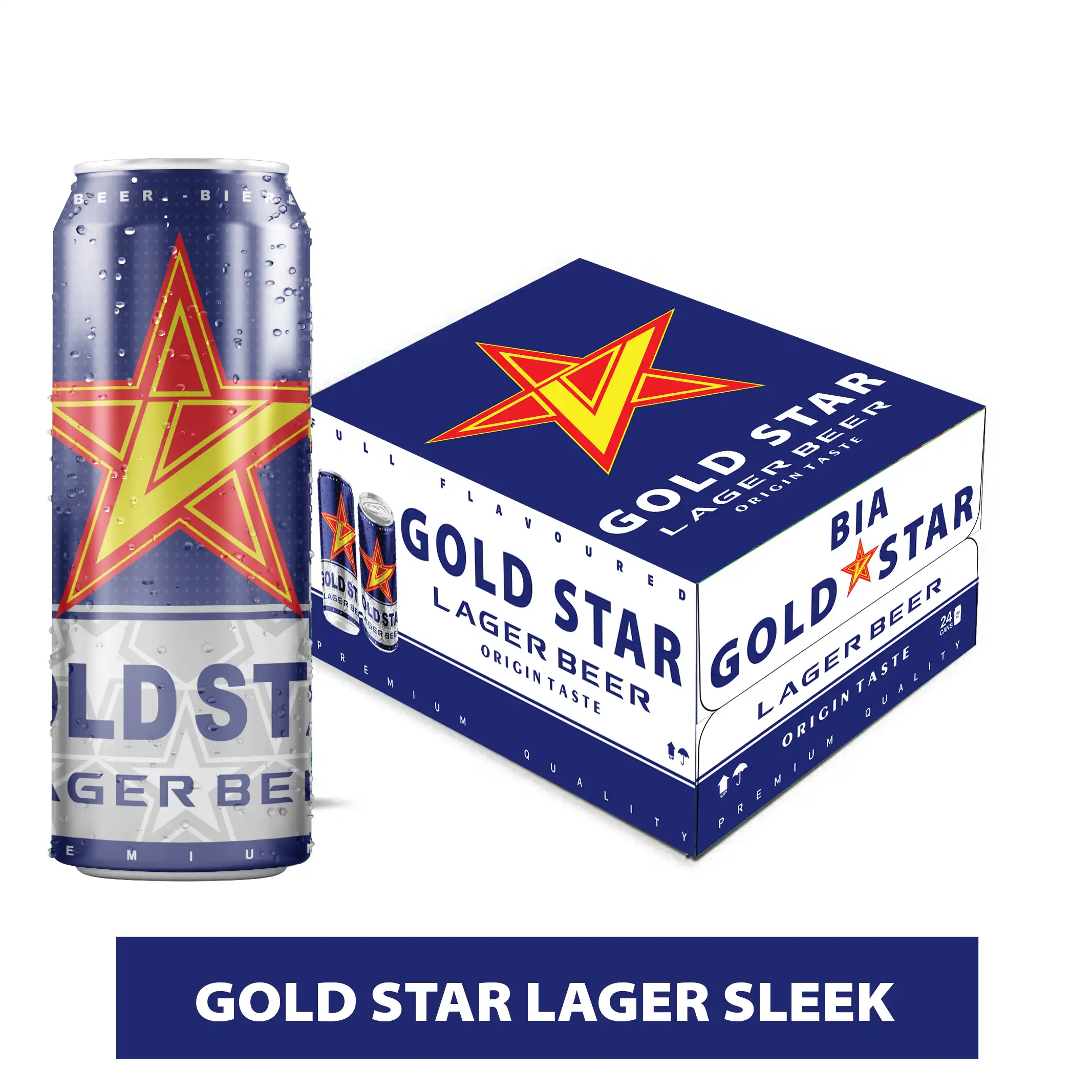 gold star lager sleek