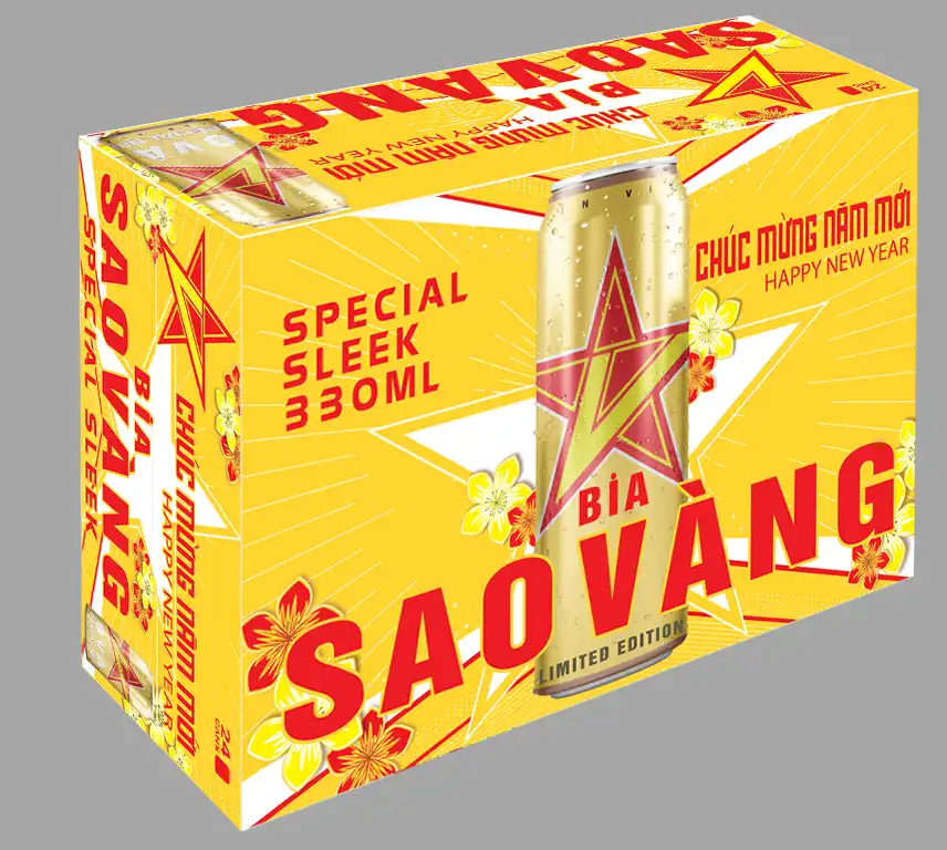 thung sao vang speical sleek 330ml